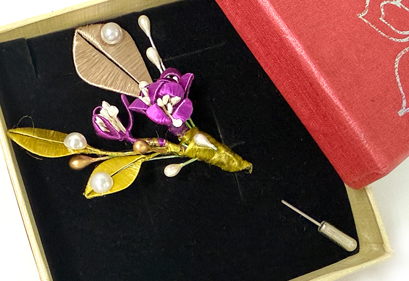 客家纏花雙花飾